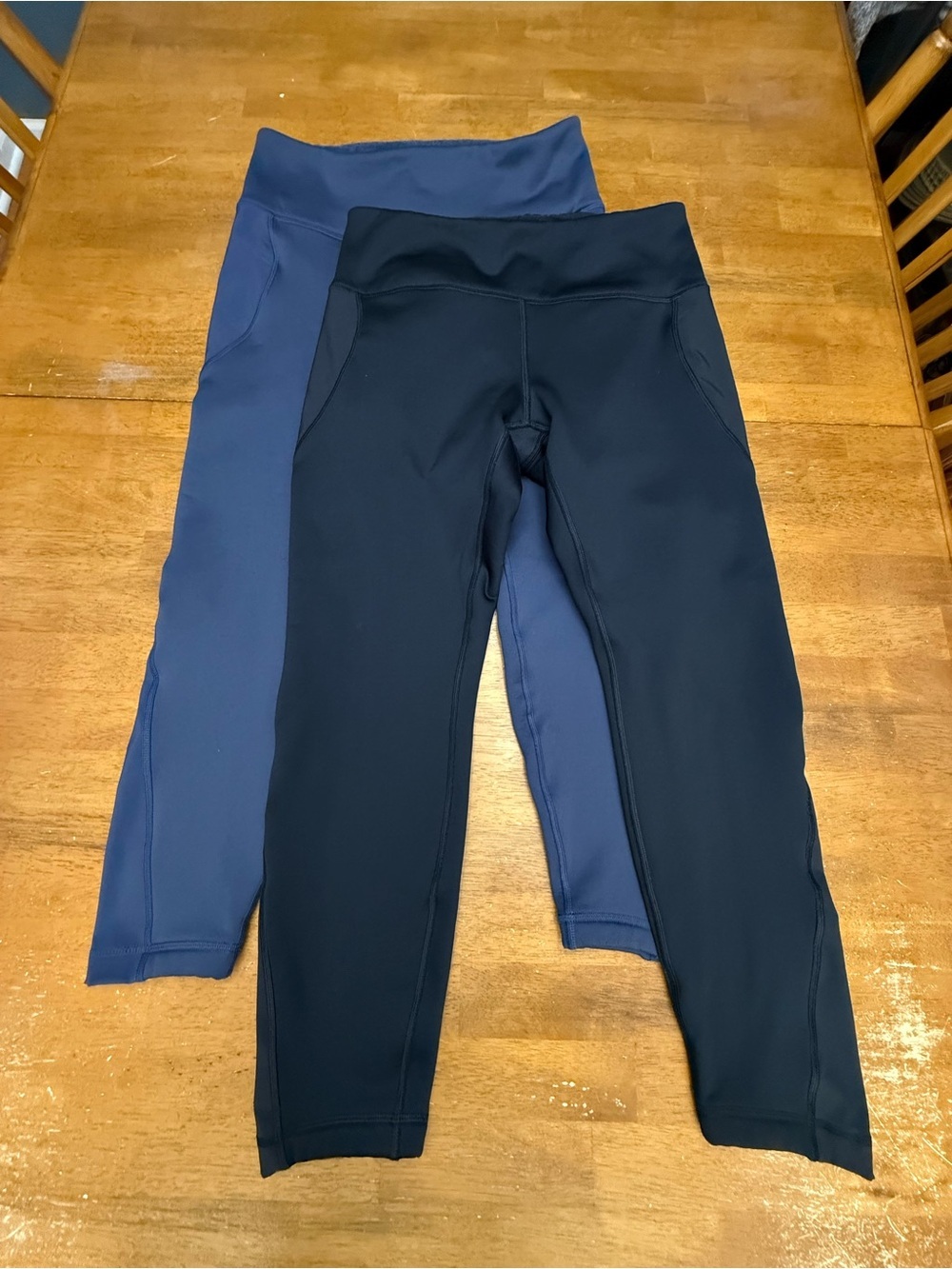 Old Navy Active Go-Dry Cozecore Leggings Duo in Black and Navy L Petite